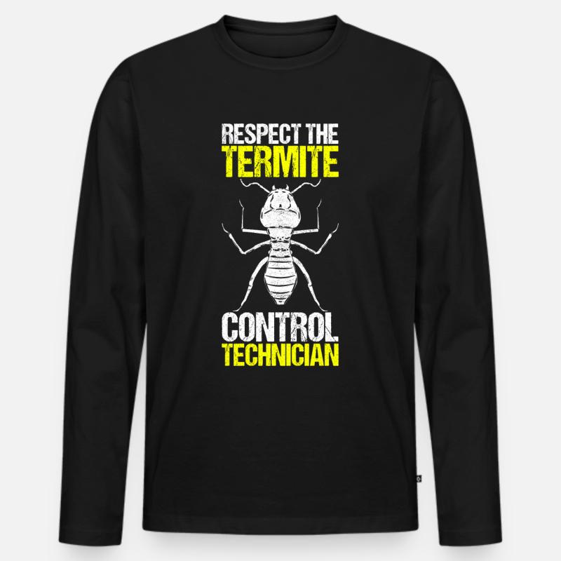 Schädlingsbekämpfung Kammerjäger - Männer Premium Bio Langarmshirt - Schwarz