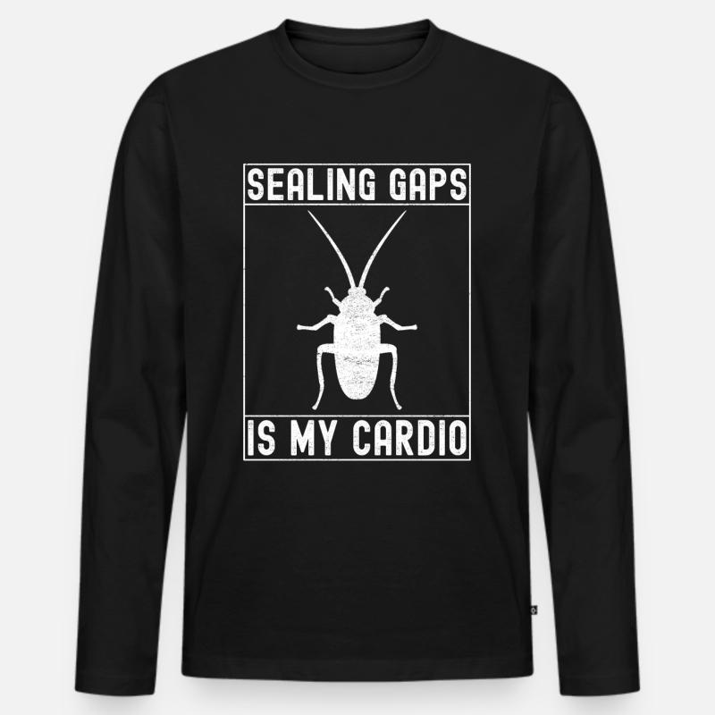 Pest Control Exterminator - Men's Premium Organic Long Sleeve Shirt - black