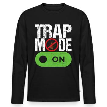 Pest Control Exterminators - Men's Premium Organic Long Sleeve Shirt - black - Front - Nico (187cm)