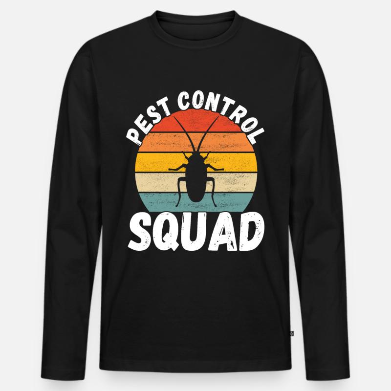 Schädlingsbekämpfung Kammerjäger - Männer Premium Bio Langarmshirt - Schwarz