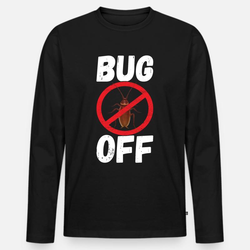 Pest Control Exterminator - Men's Premium Organic Long Sleeve Shirt - black