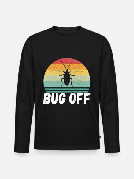 Pest Control Exterminator - Men's Premium Organic Long Sleeve Shirt - black