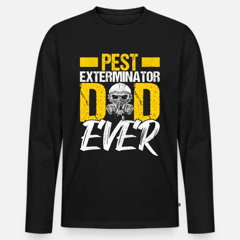 Schädlingsbekämpfung Kammerjäger - Männer Premium Bio Langarmshirt - Schwarz