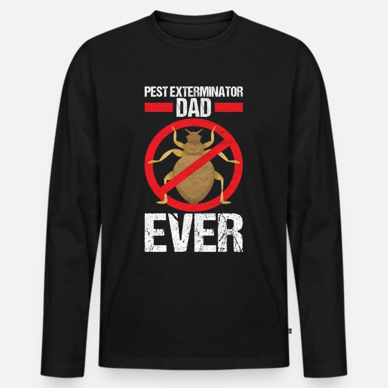 Schädlingsbekämpfung Kammerjäger - Männer Premium Bio Langarmshirt - Schwarz
