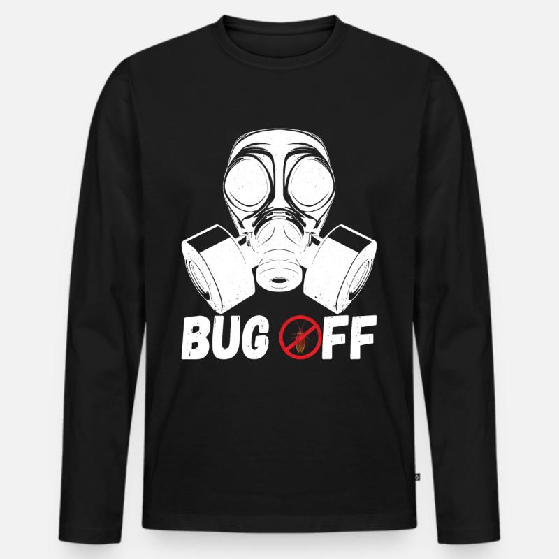 Schädlingsbekämpfung Kammerjäger - Männer Premium Bio Langarmshirt - Schwarz