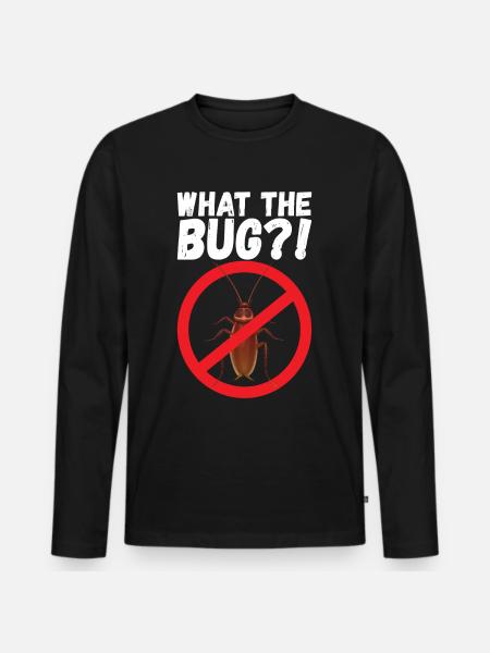 Pest Control Exterminator - Men's Premium Organic Long Sleeve Shirt - black