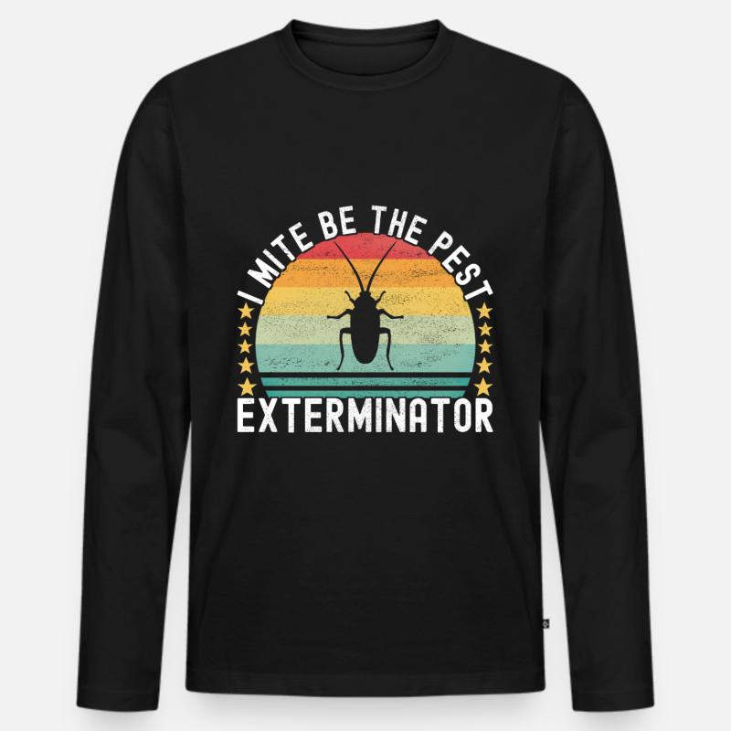 Schädlingsbekämpfung Kammerjäger - Männer Premium Bio Langarmshirt - Schwarz