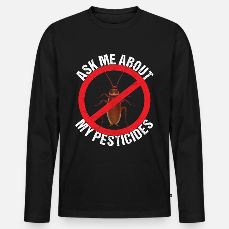 Pest Control Exterminators - Men's Premium Organic Long Sleeve Shirt - black