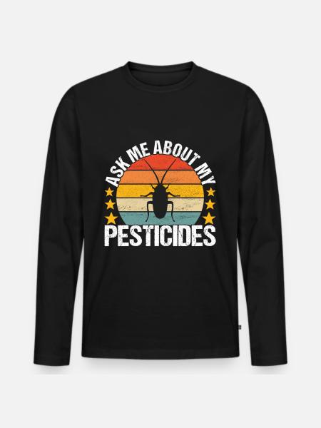 Pest Control Exterminators - Men's Premium Organic Long Sleeve Shirt - black