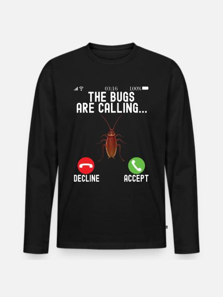 Schädlingsbekämpfung Kammerjäger - Männer Premium Bio Langarmshirt - Schwarz