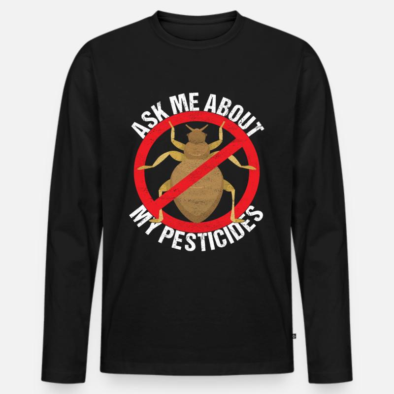 Schädlingsbekämpfung Kammerjäger - Männer Premium Bio Langarmshirt - Schwarz