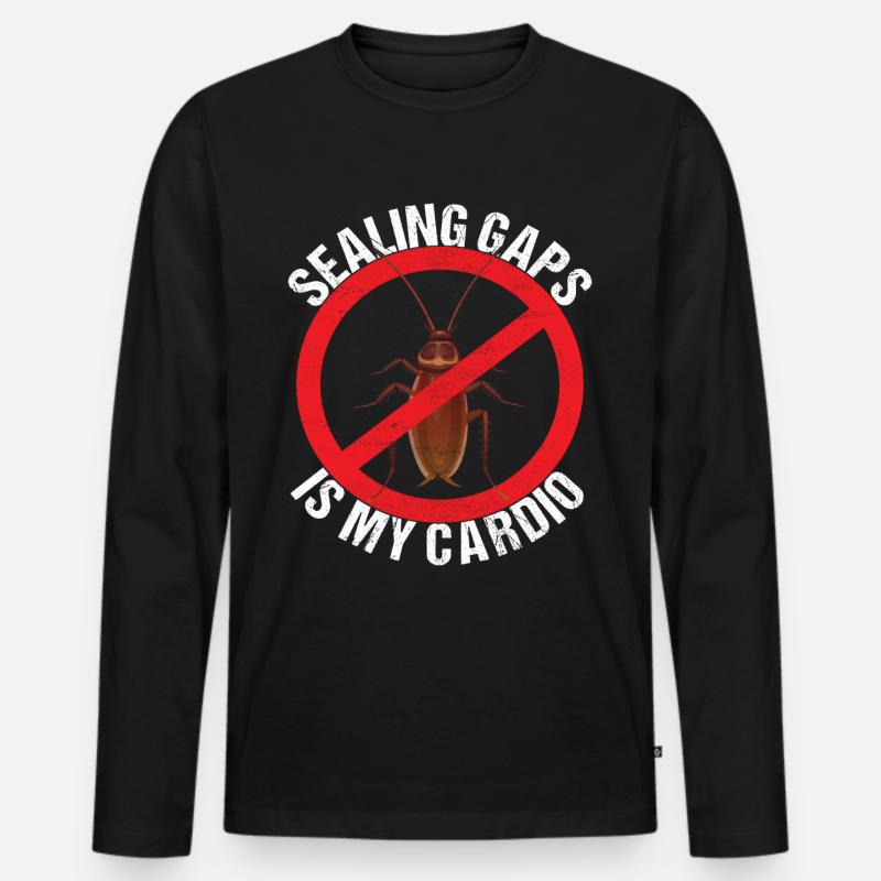 Pest Control Exterminator - Men's Premium Organic Long Sleeve Shirt - black
