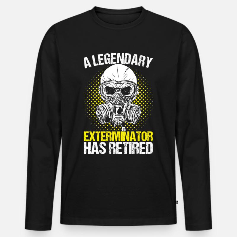 Schädlingsbekämpfung Kammerjäger - Männer Premium Bio Langarmshirt - Schwarz