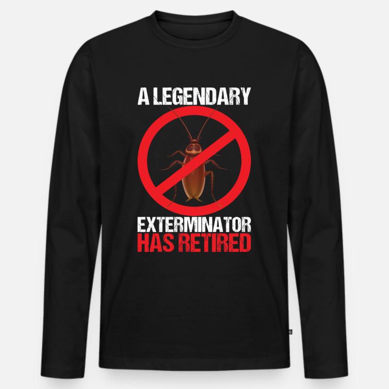 Schädlingsbekämpfung Kammerjäger - Männer Premium Bio Langarmshirt - Schwarz
