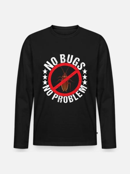 Pest Control Exterminators - Men's Premium Organic Long Sleeve Shirt - black