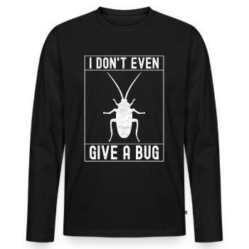 Pest Control Exterminators - Men's Premium Organic Long Sleeve Shirt - black - Front - Nico (187cm)