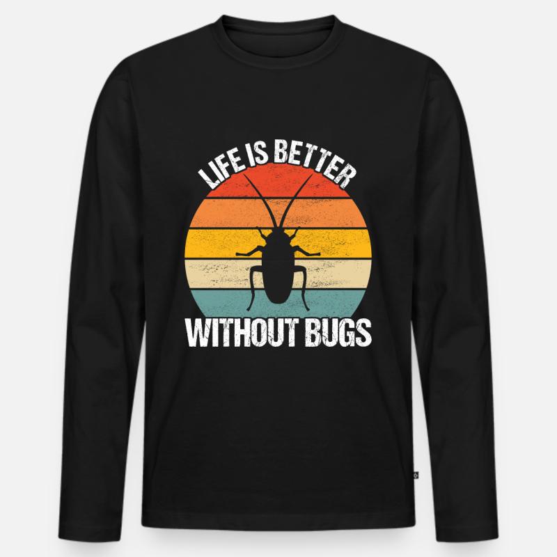 Schädlingsbekämpfung Kammerjäger - Männer Premium Bio Langarmshirt - Schwarz