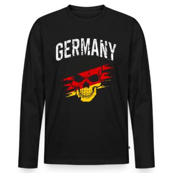 Germany German German GER Almanya Alemania - Men's Premium Organic Long Sleeve Shirt - black - Front - Nico (187cm)