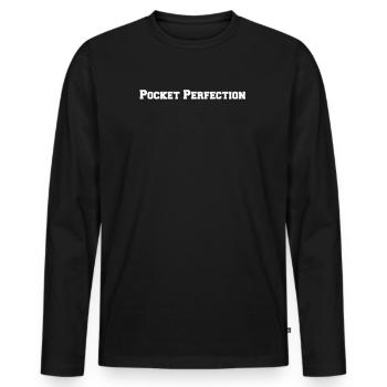 Billiards - Pocket Perfection - Men's Premium Organic Long Sleeve Shirt - black - Front - Nico (187cm)