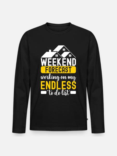 Homeowners Housewarming Party - Men's Premium Organic Long Sleeve Shirt - black