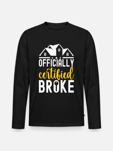 Homeowners Housewarming Party - Men's Premium Organic Long Sleeve Shirt - black