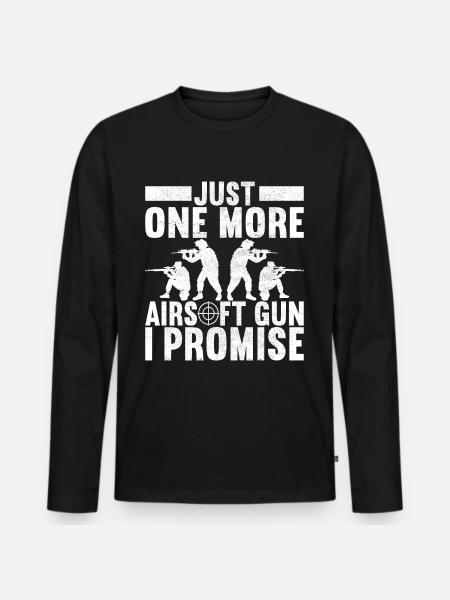 Airsoft Gun Airsoft Hobby - Men's Premium Organic Long Sleeve Shirt - black