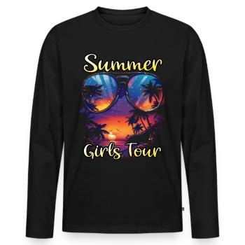 Summer Girls Tour - Männer Premium Bio Langarmshirt - Schwarz - Vorne - Nico (187cm)