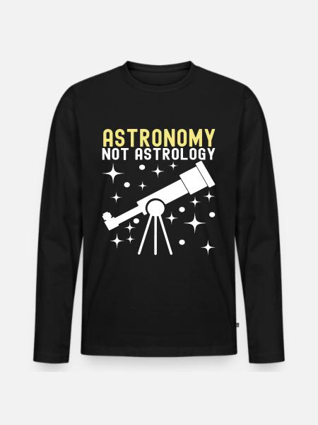 Atronome Astronomy - Men's Premium Organic Long Sleeve Shirt - black
