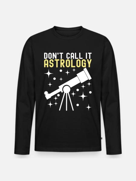 Atronome Astronomy - Men's Premium Organic Long Sleeve Shirt - black