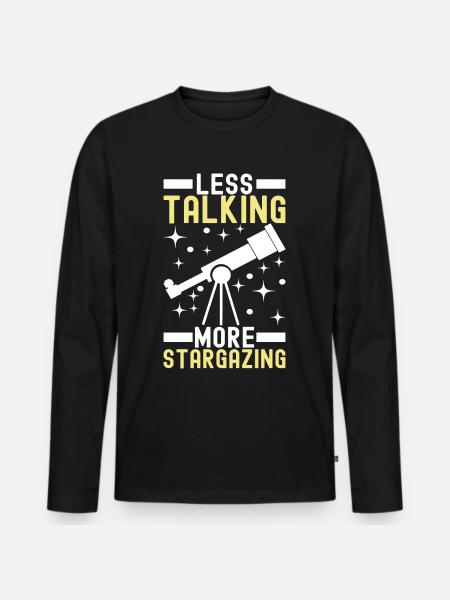 Atronome Astronomy - Men's Premium Organic Long Sleeve Shirt - black