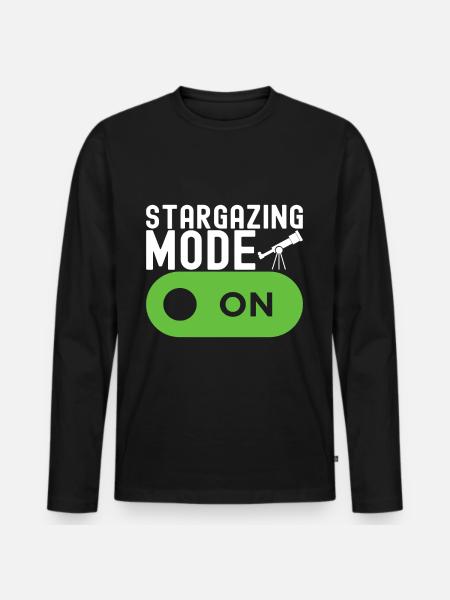 Atronome Astronomy - Men's Premium Organic Long Sleeve Shirt - black