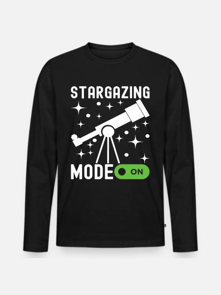 Atronome Astronomy - Men's Premium Organic Long Sleeve Shirt - black