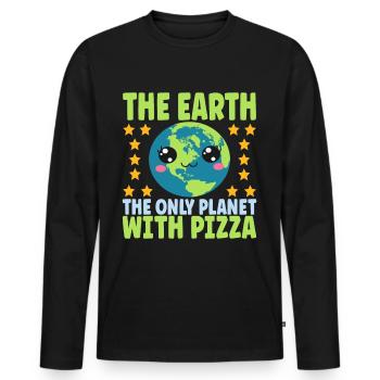 Astronomie astronome - T-shirt manches longues Premium bio Homme - noir - Devant - Nico (187cm)