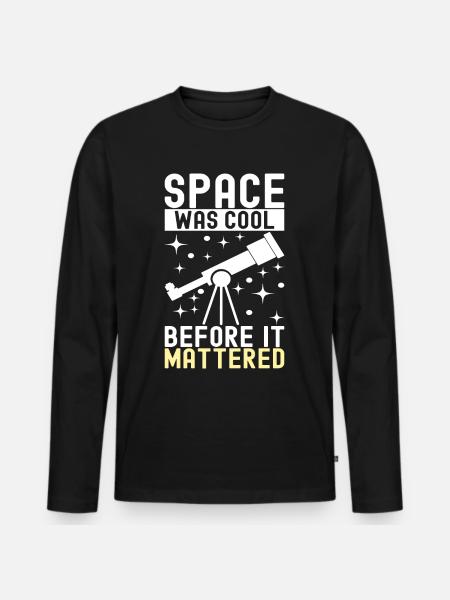 Astronomer Astronomy - Men's Premium Organic Long Sleeve Shirt - black