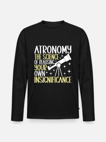 Astronomer Astronomy - Men's Premium Organic Long Sleeve Shirt - black