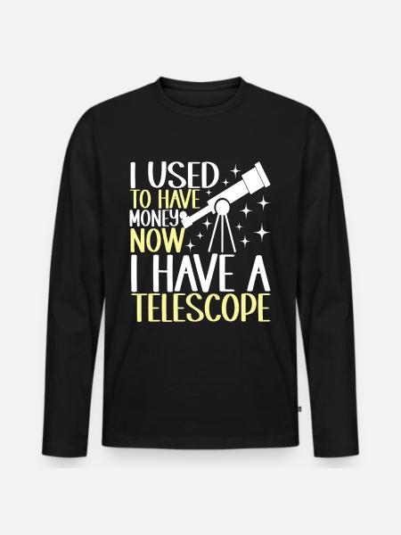 Astronomer Astronomy - Men's Premium Organic Long Sleeve Shirt - black