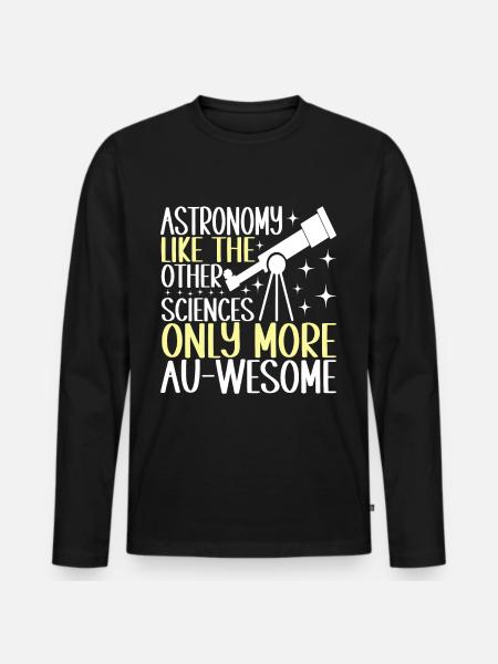 Astronomer Astronomy - Men's Premium Organic Long Sleeve Shirt - black