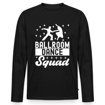 Ballsaal Tanz Ballsaaltänzer Gesellschaftstänzer - Männer Premium Bio Langarmshirt - Schwarz - Vorne - Nico (187cm)