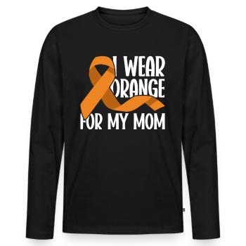 COPD Awareness Lung Disease COPD Krieger - Men's Premium Organic Long Sleeve Shirt - black - Front - Nico (187cm)