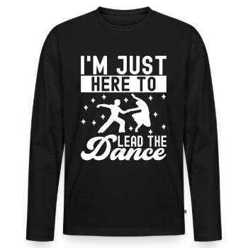 Ballsaal Tanz Ballsaaltänzer Gesellschaftstänzer - Männer Premium Bio Langarmshirt - Schwarz - Vorne - Nico (187cm)