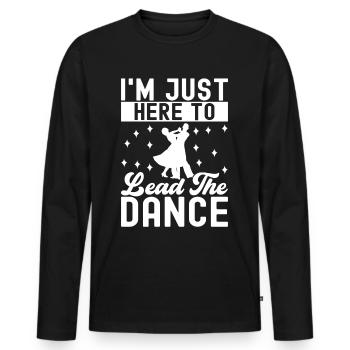 Ballsaal Tanz Ballsaaltänzer Gesellschaftstänzer - Männer Premium Bio Langarmshirt - Schwarz - Vorne - Nico (187cm)
