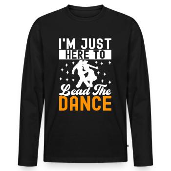 Ballsaal Tanz Ballsaaltänzer Gesellschaftstänzer - Männer Premium Bio Langarmshirt - Schwarz - Vorne - Nico (187cm)