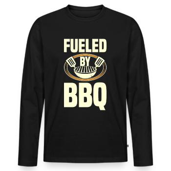 Grilling Barbecue Grill Party Grill Professional BBQ - Men's Premium Organic Long Sleeve Shirt - black - Front - Nico (187cm)