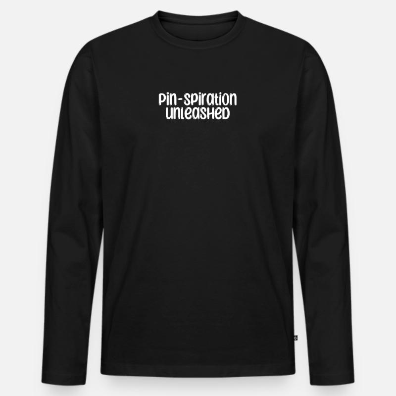 Bowling - Pin-spiration unleashed - Men's Premium Organic Long Sleeve Shirt - black
