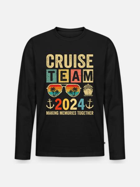 Cruise Team 2024 - Men's Premium Organic Long Sleeve Shirt - black