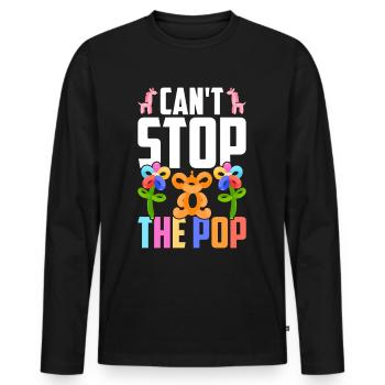 Balloon Twister Balloon Artist Balloon Animals - Men's Premium Organic Long Sleeve Shirt - black - Front - Nico (187cm)