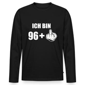 97 anniversaire - T-shirt manches longues Premium bio Homme - noir - Devant - Nico (187cm)