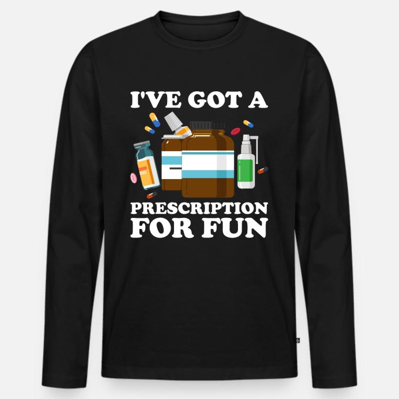 Pharmazeutischer Assistent Pharmazie Techniker - Männer Premium Bio Langarmshirt - Schwarz