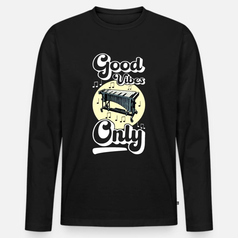 Vibraphon, vibraphonist - Men's Premium Organic Long Sleeve Shirt - black