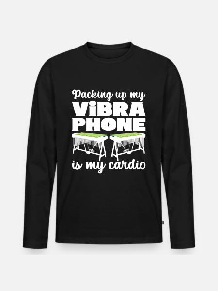 Vibraphon, vibraphonist - Men's Premium Organic Long Sleeve Shirt - black
